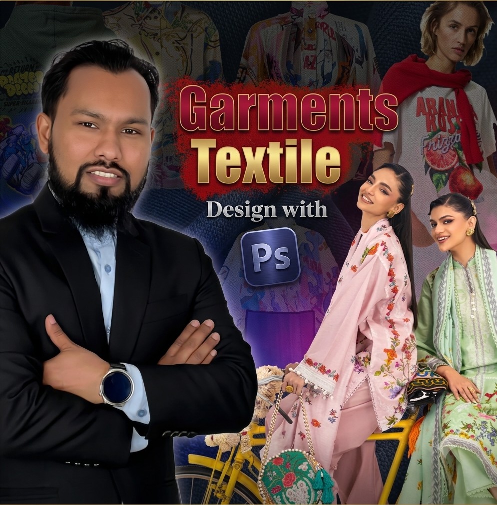 Garments Textile Design with Photoshop (Certified course)