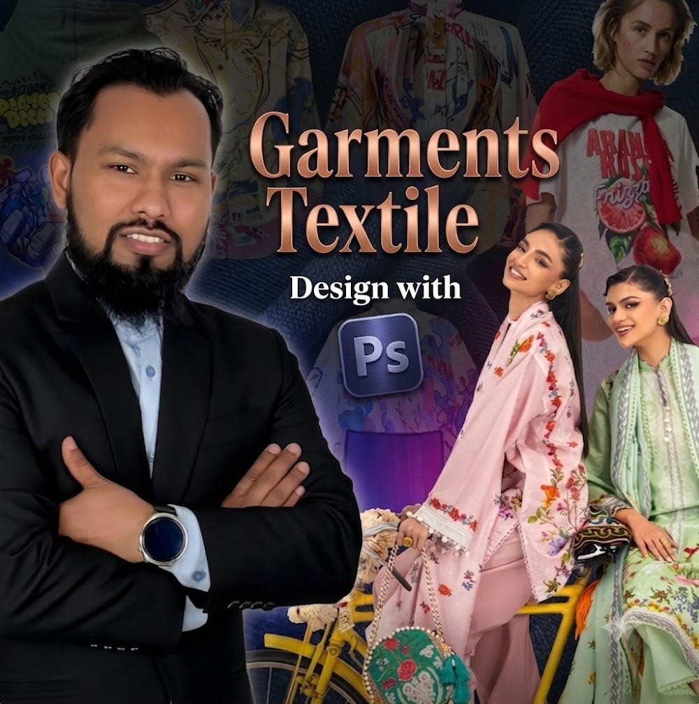 Garments Textile Design with Photoshop (Certified course)
